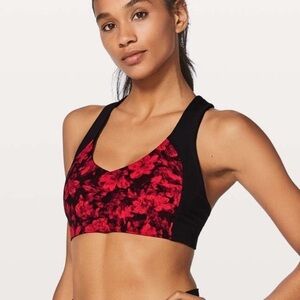 Lululemon Floral Activewear Sports Bras Size 4